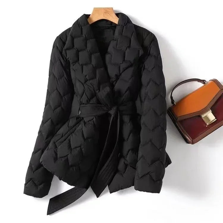 Morena Cinched Quilted Coat