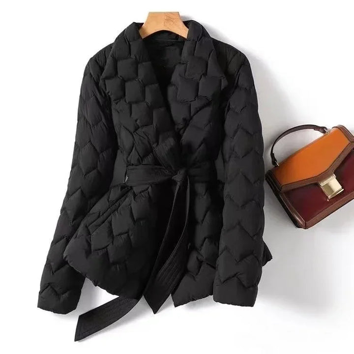 Morena Cinched Quilted Coat