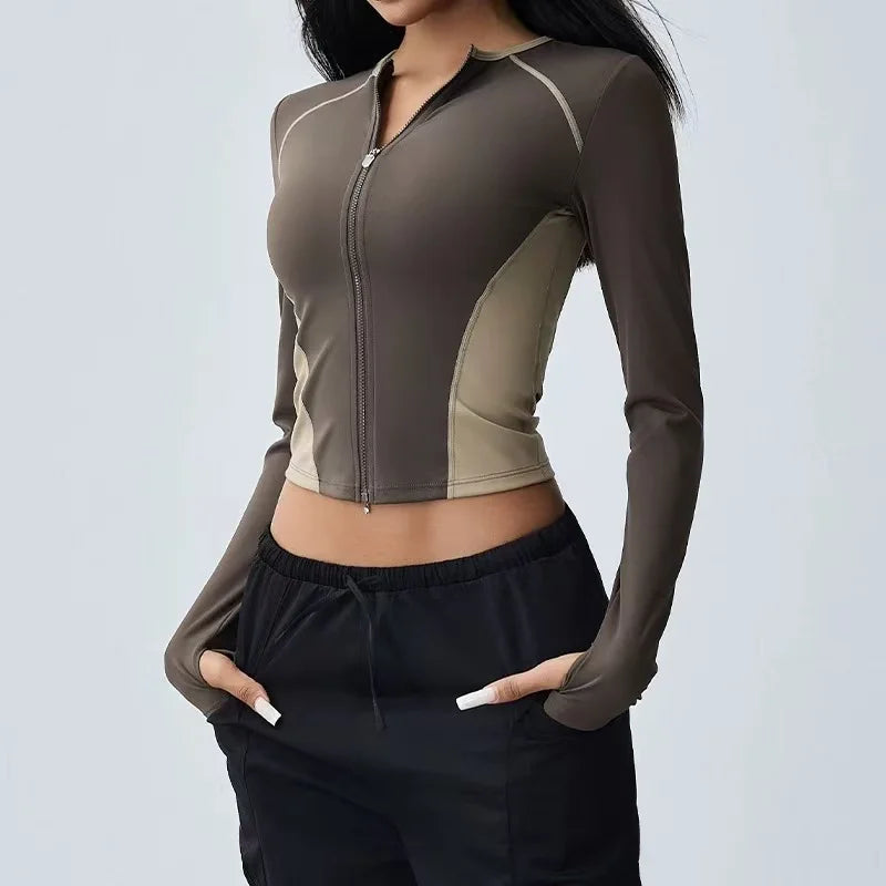 Elowen Form Zip-Up Yoga Top