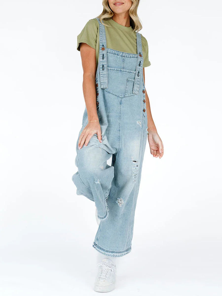 Chambray Denim Overalls