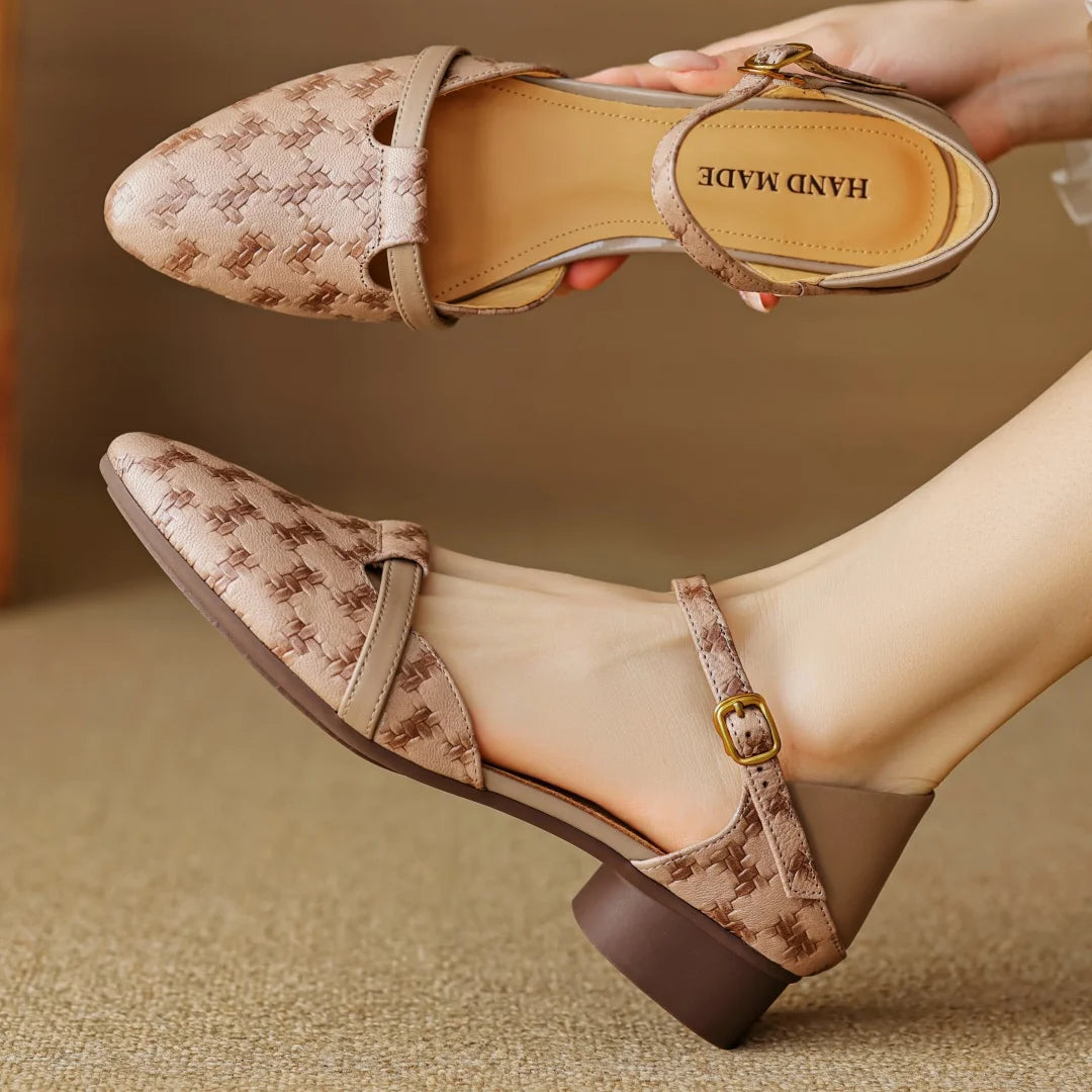 Amélis Leather Heels