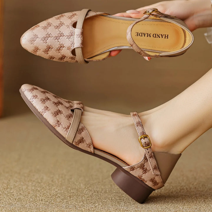 Amélis Leather Heels