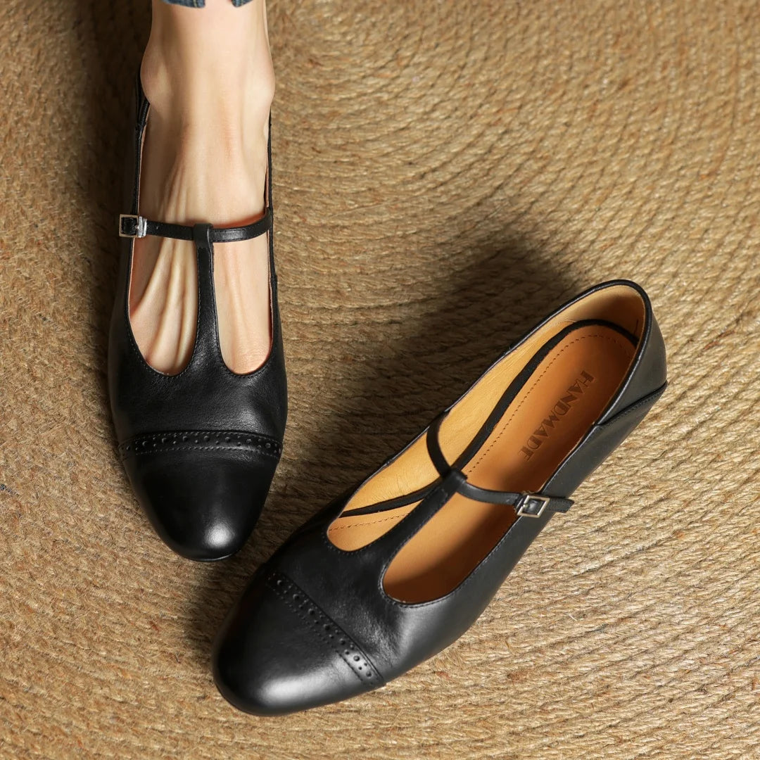 Clarisse Genuine Leather Flats