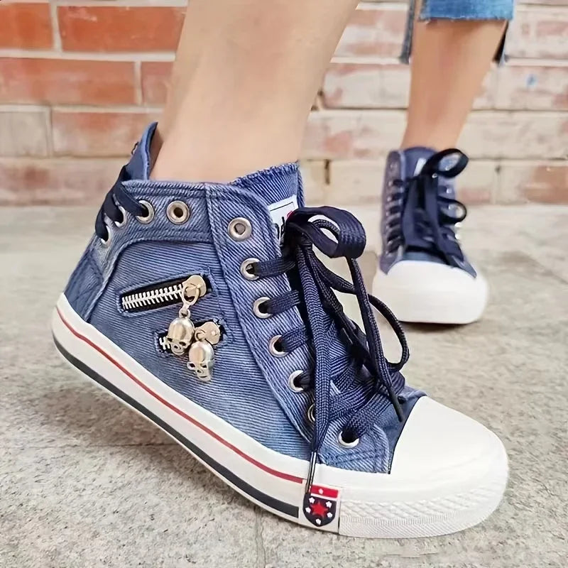 Riot Neon Denim Sneakers