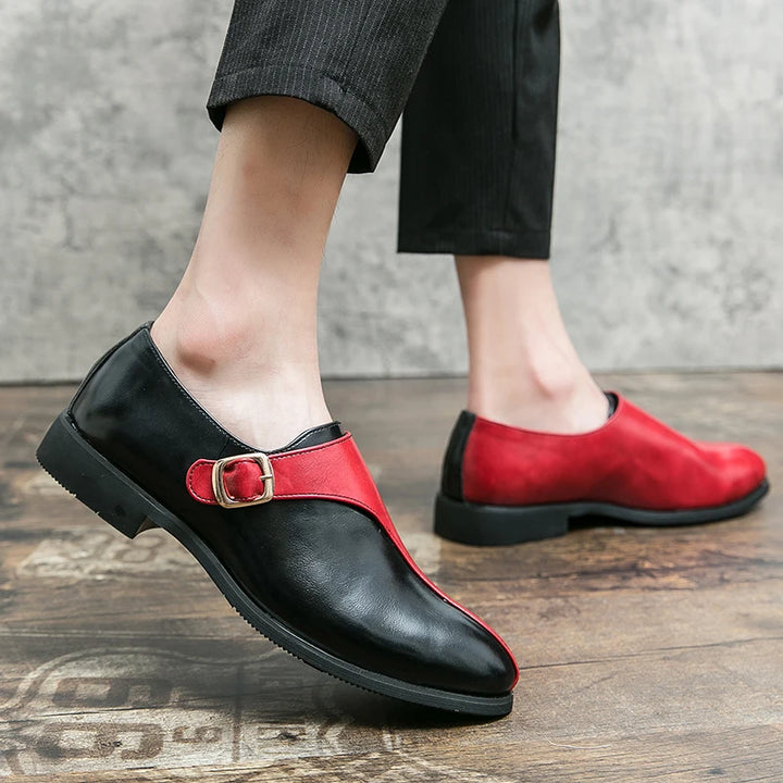 Marenzo Monk Patent Loafers
