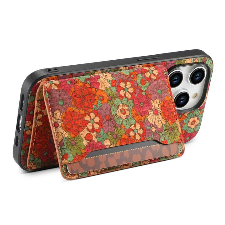 Amber Meadow Leather iPhone Case