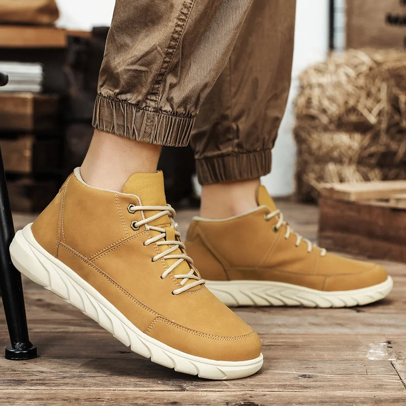 Crestline Antigrid Genuine Leather Sneakers