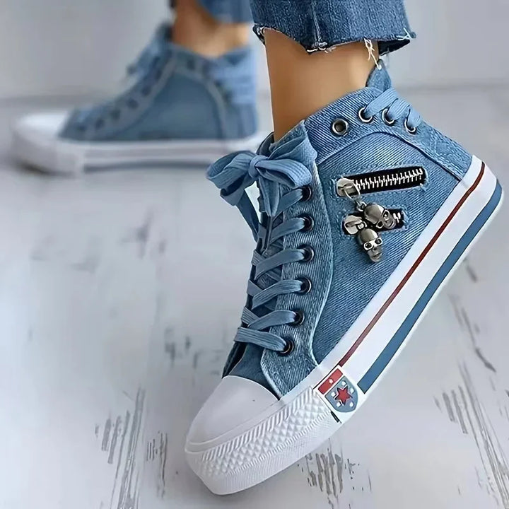 Riot Neon Denim Sneakers