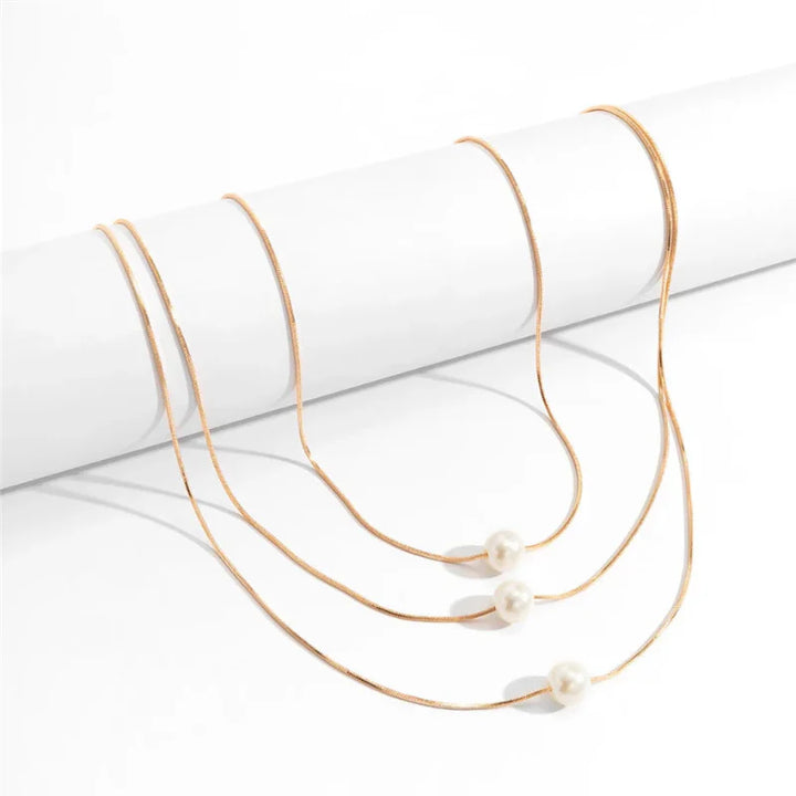 Eden Minimalist Pearl Necklace