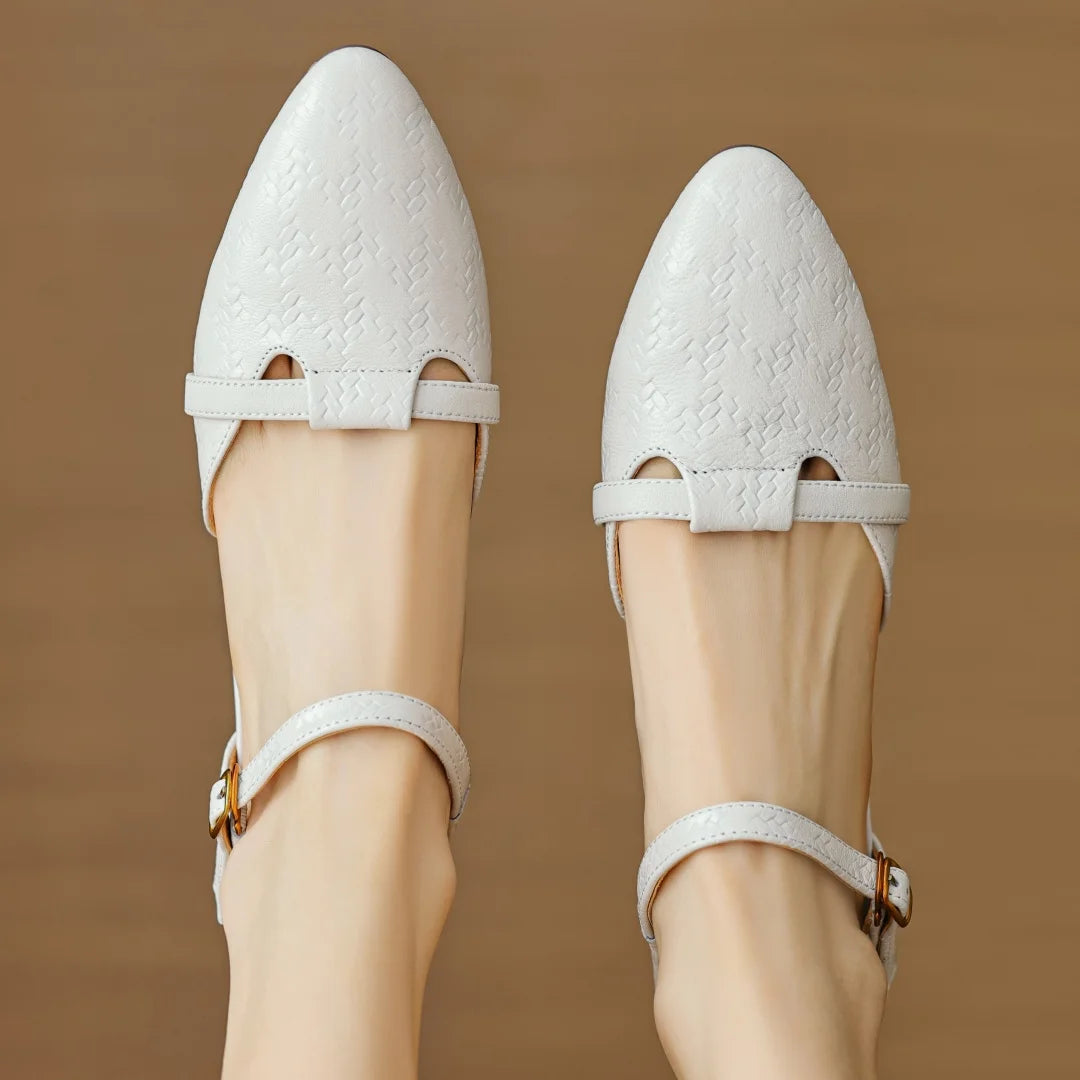 Amélis Leather Heels