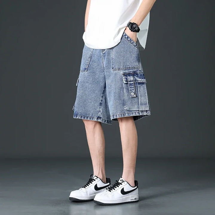 Mavrick Cargo Denim Shorts