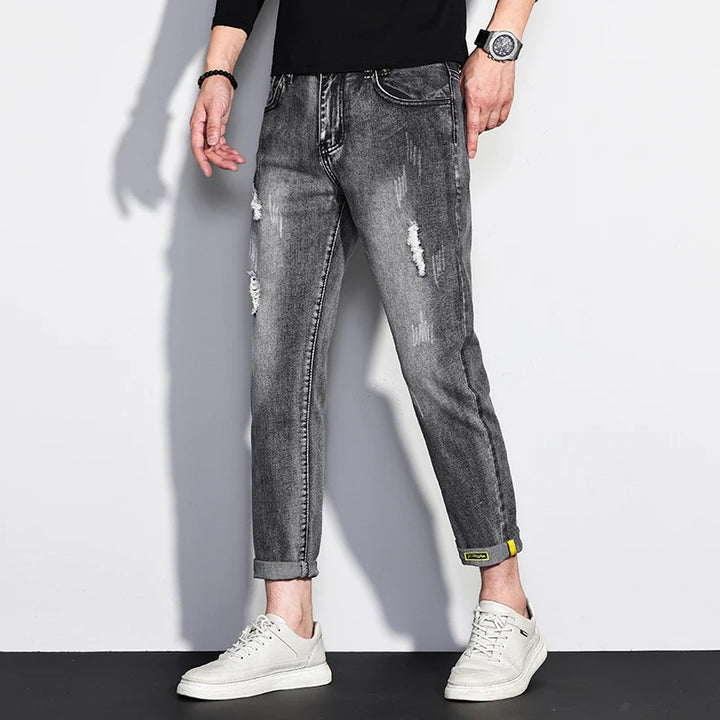 Asen Taper-Crop Denim