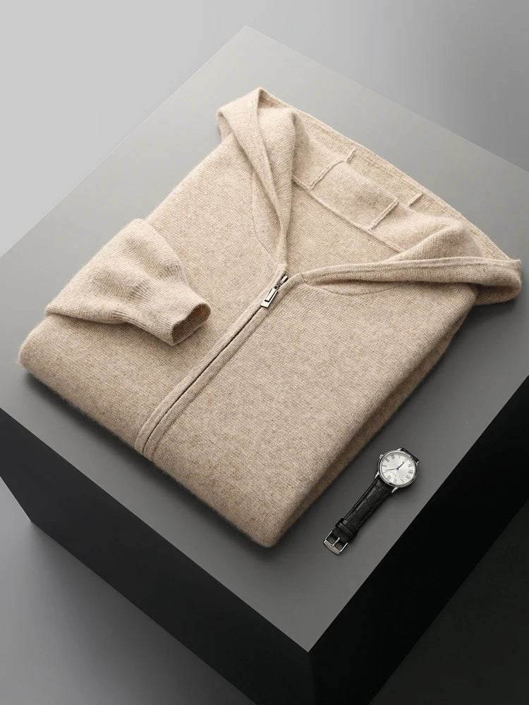 Montclair 100% Merino Wool Zip Hoodie