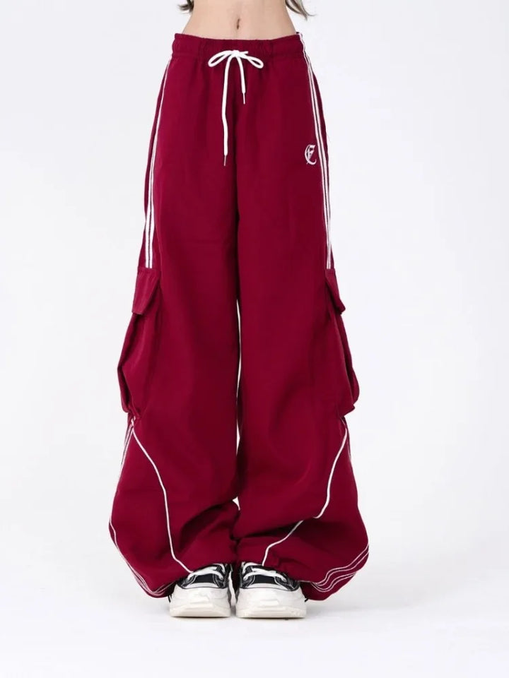 Alessa Wide-Leg Track Pants