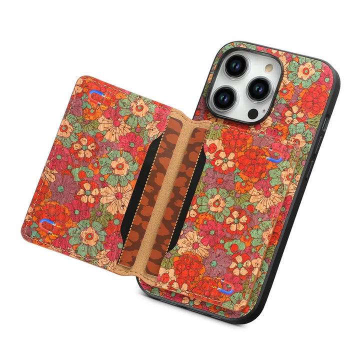 Amber Meadow Leather iPhone Case