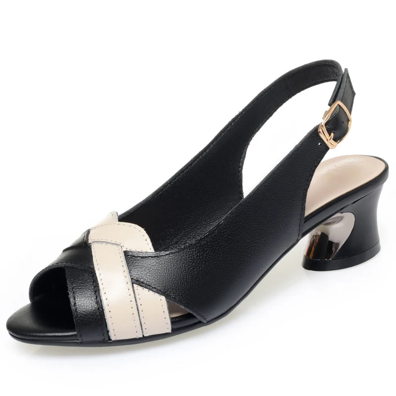 Clarencia Cross-Strap Sandals