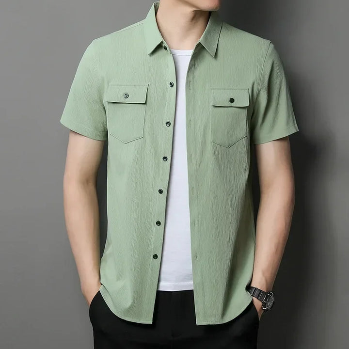 Greyson Textured Button-Up