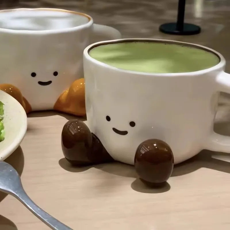 Smiley Mellow Glazed Ceramic Mug