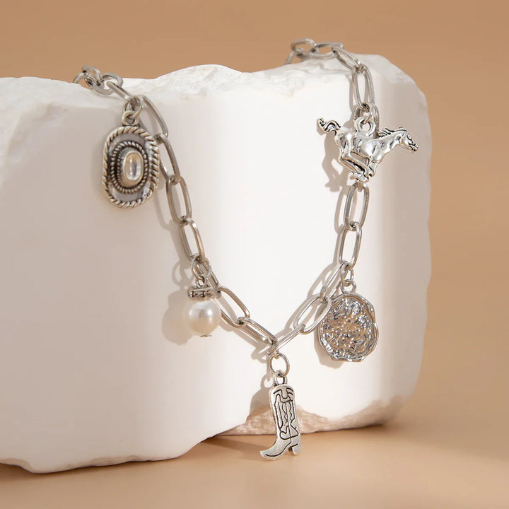 Golden Prairie Charms Choker