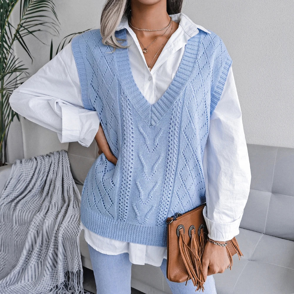 Ellsworth Calloway Knitted Wool Vest
