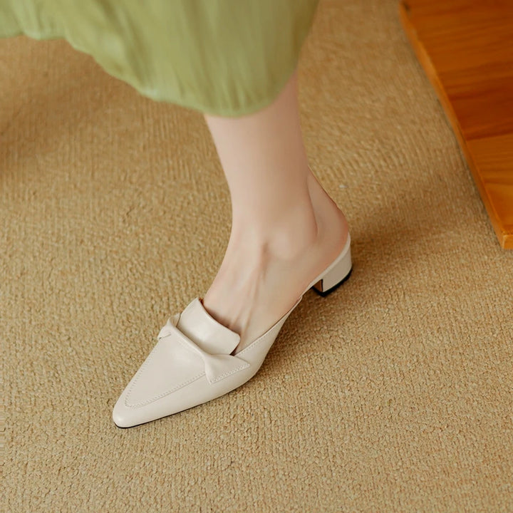 Alvéra Genuine Leather Mules