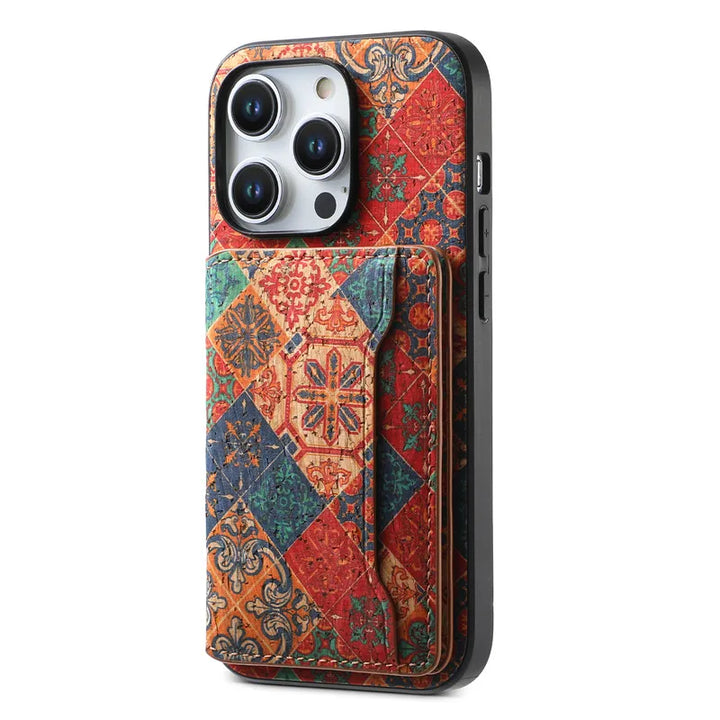 Amber Meadow Leather iPhone Case