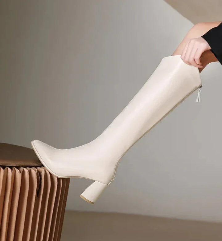 Lyra Quilted Knee-High Boots