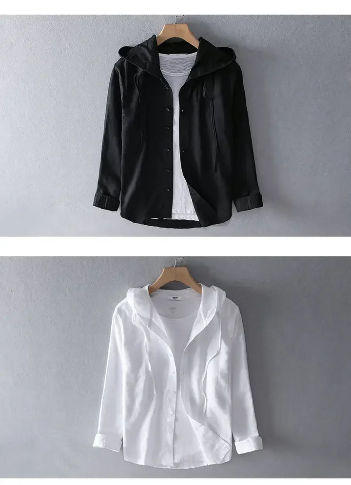 Bresco Hooded Linen Shirt