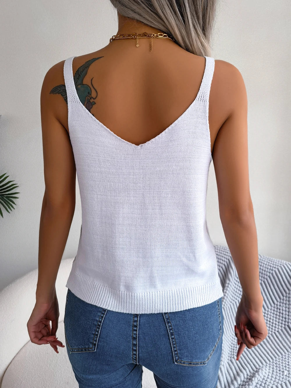 Sable Hollow Stitch Top