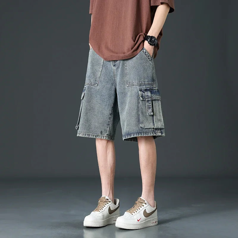 Mavrick Cargo Denim Shorts