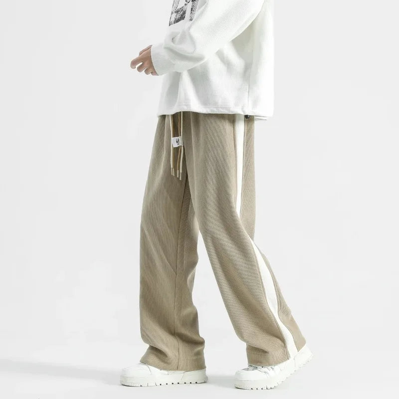Brayden Corduroy Wide-Leg Joggers