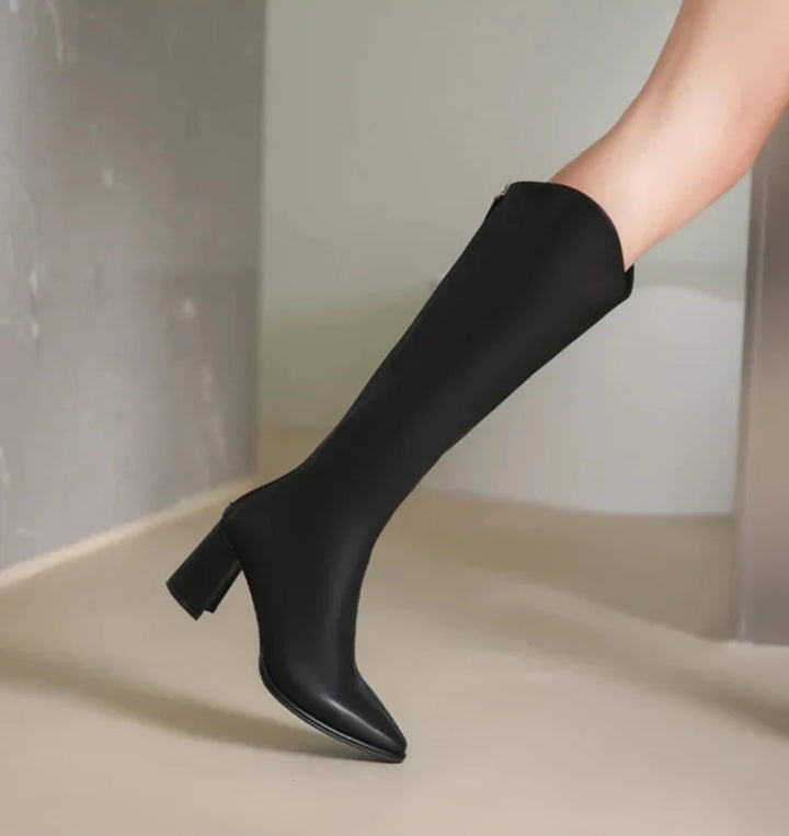 Lyra Quilted Knee-High Boots