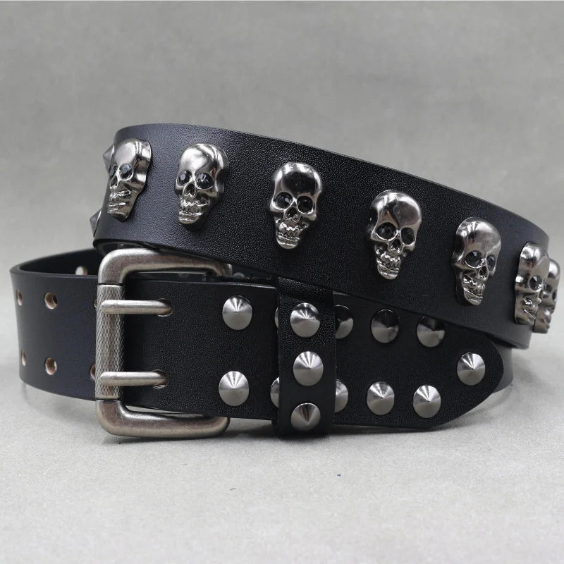 Zane Studded Leather Belt