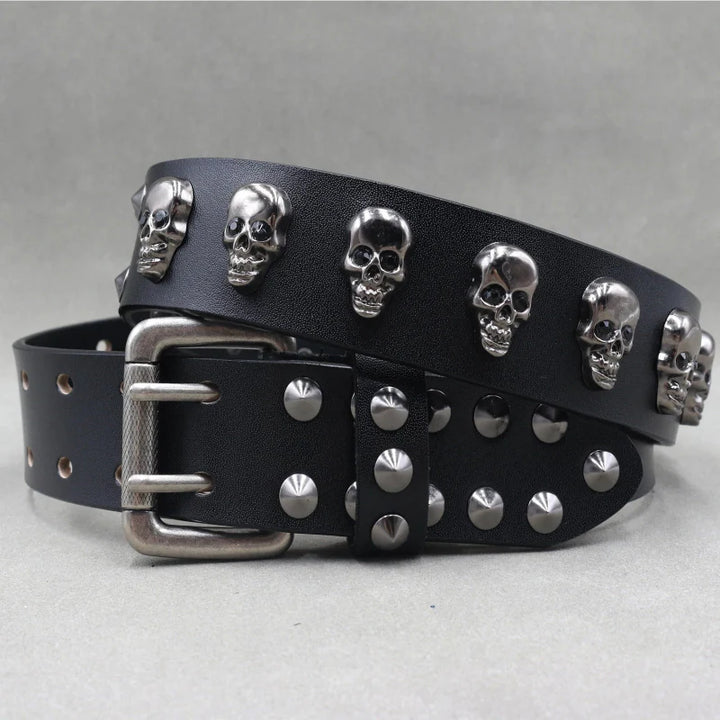 Zane Studded Leather Belt