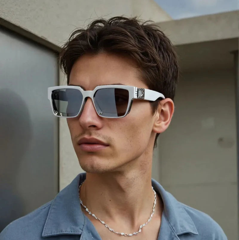 Monza Angular Retro Sunglasses