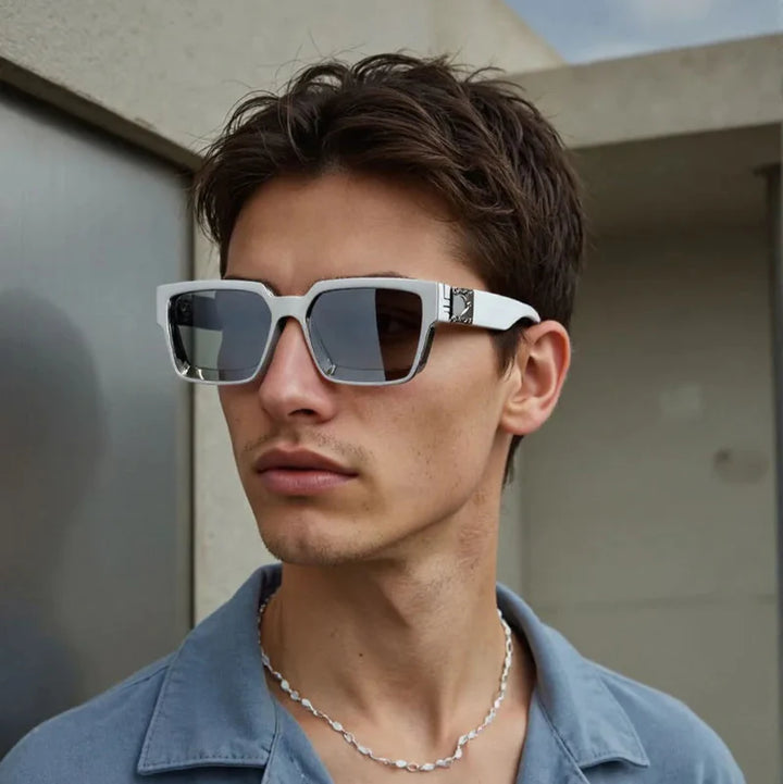 Monza Angular Retro Sunglasses