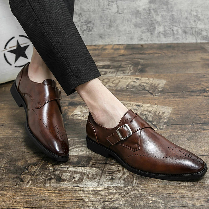 Matteo Polished Leather Loafers