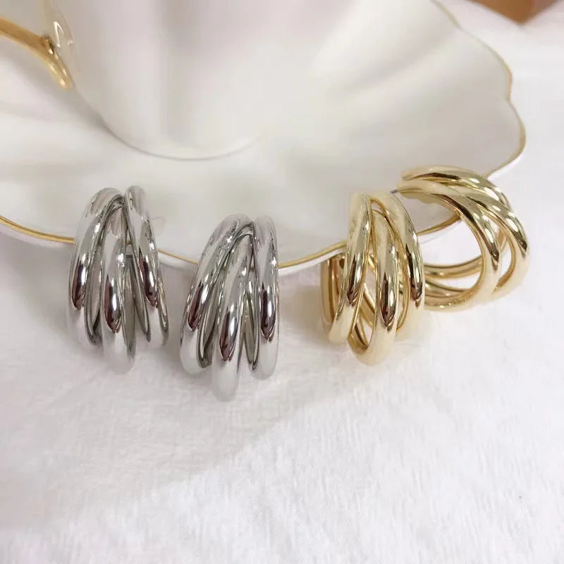 Cortay Triple Loop Earrings