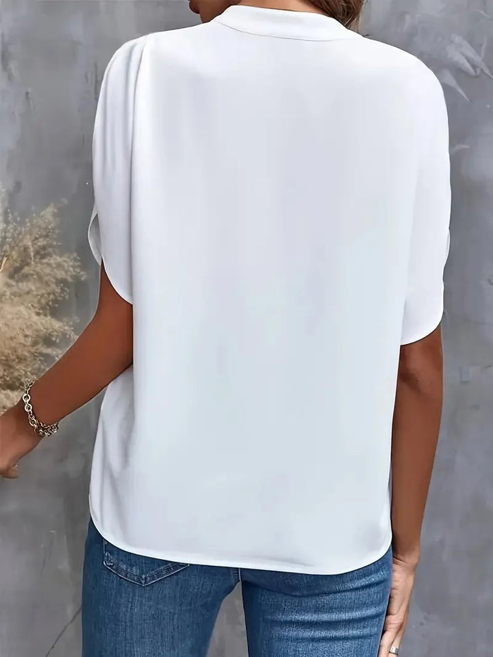 Giselle Silk Drape Blouse