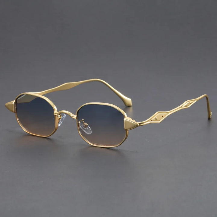 Aurelian Rectangular Metal Sunglasses