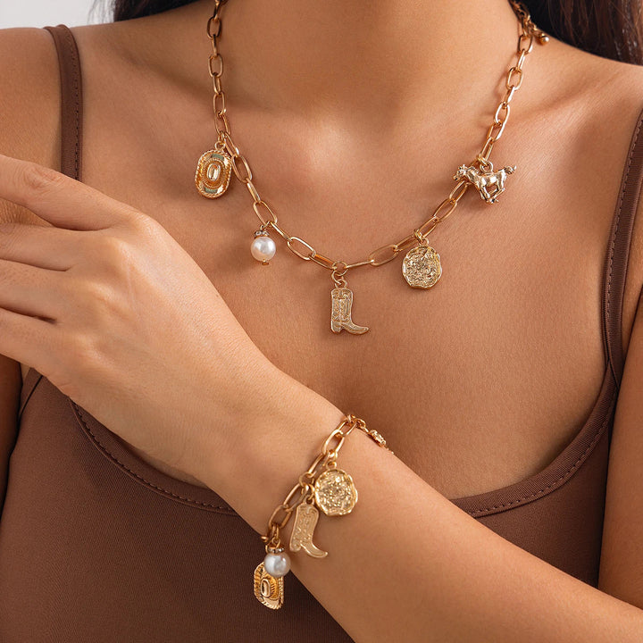 Golden Prairie Charms Choker