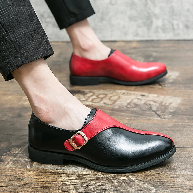 Marenzo Monk Patent Loafers