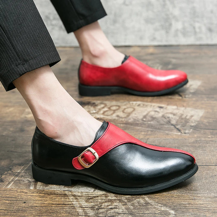 Marenzo Monk Patent Loafers
