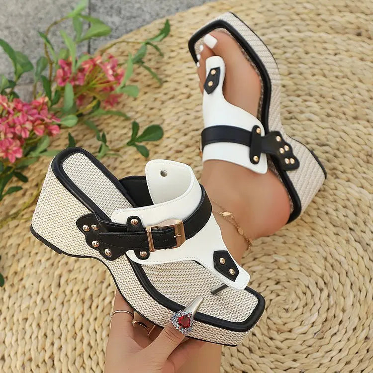 Monoblock Platform Sandals