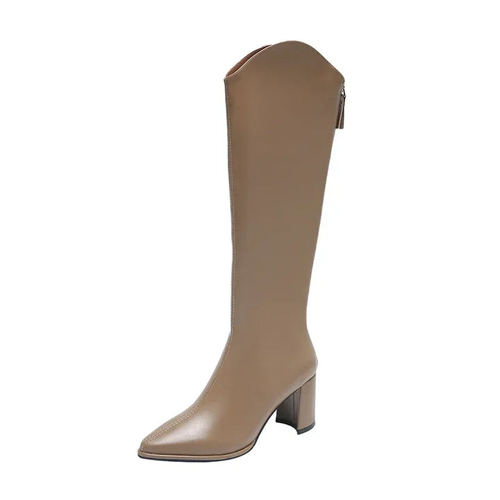 Lyra Quilted Knee-High Boots