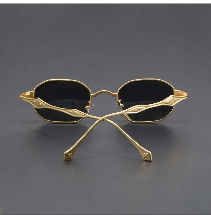 Aurelian Rectangular Metal Sunglasses