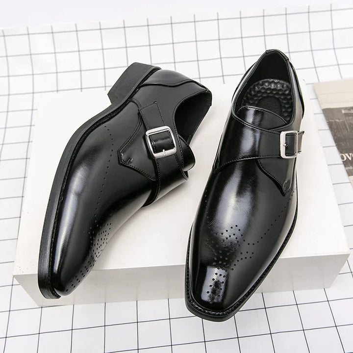 Matteo Polished Leather Loafers