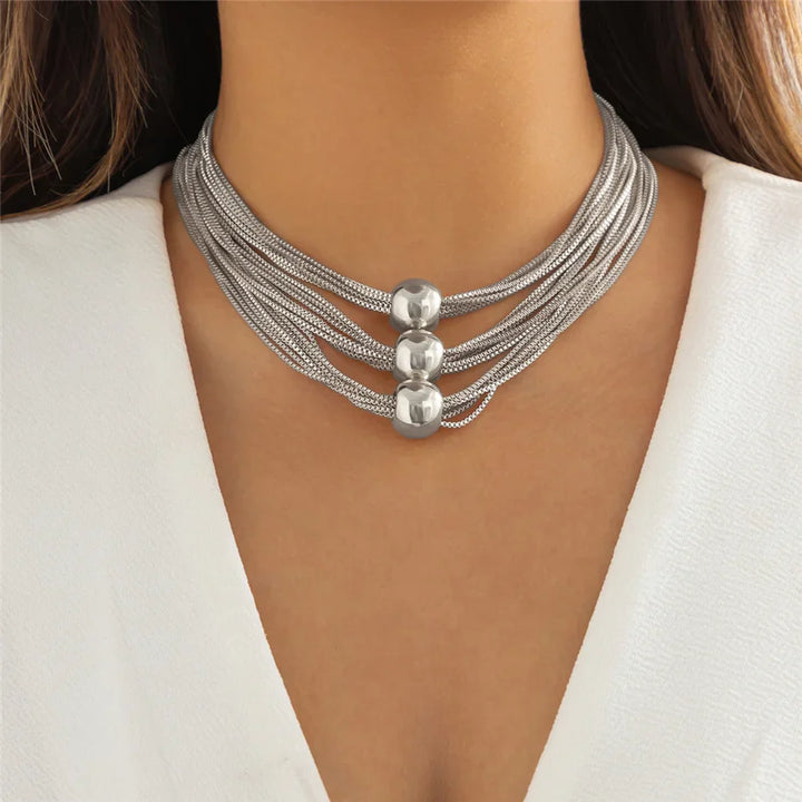 Thalora Ball Drape Necklace