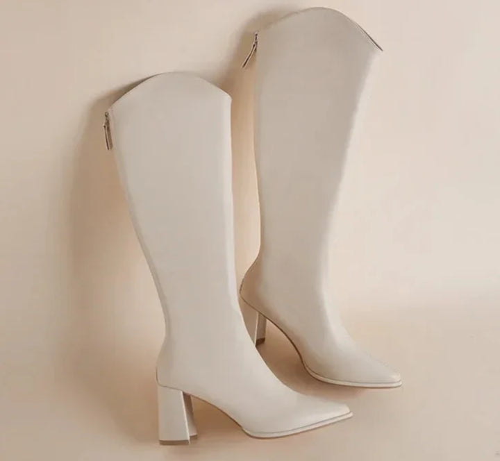 Lyra Quilted Knee-High Boots