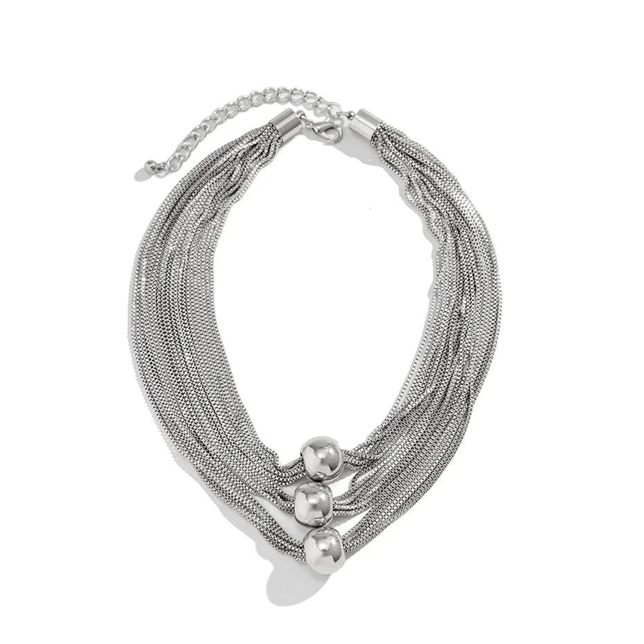 Thalora Ball Drape Necklace